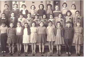 ECOLE LAMORICIERE FILLES 1955 CM1 N01 MELLE MANZANARES